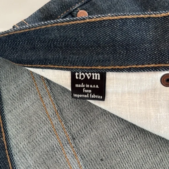 THVM Men’s Raw Denim Jeans